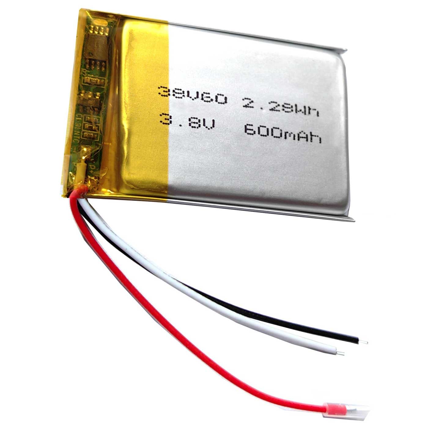 Amazon.com: 3.8v 600mAh Rechargeable Li-Po Battery Replacement for